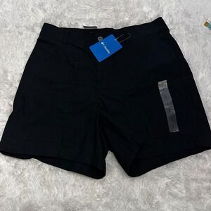 Columbia Holly Hideaway Washed Out Women's Black Shorts Size 10 Ins 5